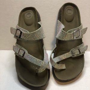 Girl sparkle sandals sz 5